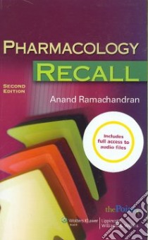 Pharmacology Recall libro in lingua di Ramachandran Anand M.D. (EDT)