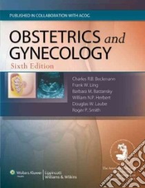Obstetrics and Gynecology libro in lingua di Charles Beckmann