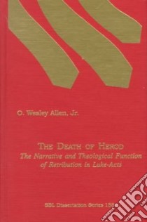 The Death of Herod libro in lingua di Allen O. Wesley Jr.