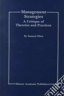 Management Strategies libro in lingua di Eilon Samuel