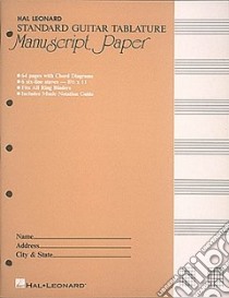 Guitar Tablature Manuscript Paper - Standard libro in lingua di Not Available (NA)