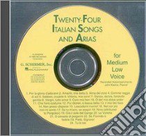 Twenty-Four Italian Songs and Arias for Medium Low Voice (CD Audiobook) libro in lingua di Hal Leonard Publishing Corporation (COR)
