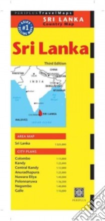 Periplus Travel Maps Country Map Sri Lanka libro in lingua di Periplus Editions (COR)