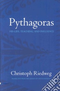 Pythagoras libro in lingua di Riedweg Christoph, Rendall Steven (TRN)