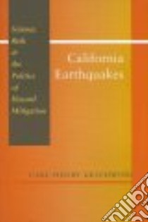 California Earthquakes libro in lingua di Geschwind Carl-Henry