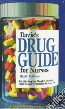 Davis's Electronic Drug Guide for Nurses libro in lingua di Deglin Judith Hopfer, Vallerand April Hazard