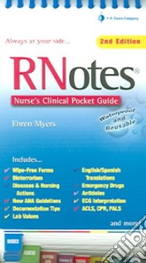 RNotes: Nurse's Clinical Pocket Guide libro in lingua di Myers Ehren