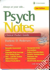 Psych Notes libro in lingua di Pedersen Darlene D.