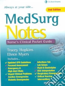 MedSurg Notes libro in lingua di Hopkins Tracey, Myers Ehren
