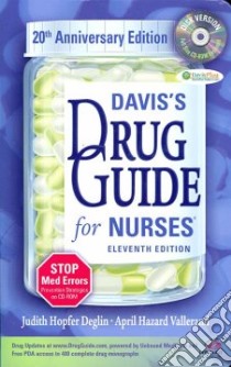 Davis's Drug Guide for Nurses libro in lingua di Deglin Judith Hopfer, Vallerand April Hazard