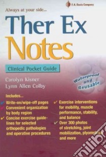 Ther Ex Notes libro in lingua di Kisner Carolyn, Colby Lynn Allen