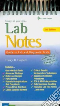 Lab Notes libro in lingua di Hopkins Tracey B.