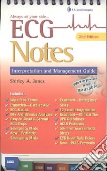 ECG Notes libro in lingua di Jones Shirley A.