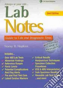 LabNotes Guide to Lab and Diagnostic Tests libro in lingua di Hopkins Tracey B.