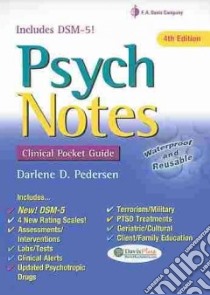 Pop Display Psych Notes libro in lingua di Pedersen Darlene
