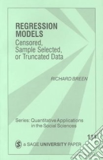 Regression Models libro in lingua di Breen Richard