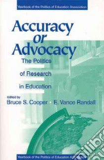 Accuracy or Advocacy libro in lingua di Cooper Bruce S. (EDT), Randall E. Vance, Cooper Bruce S., Randall E. Vance (EDT)