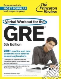 Verbal Workout for the GRE libro in lingua di Wu Yung-Yee