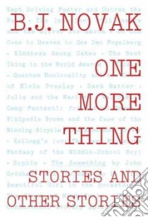 One More Thing (CD Audiobook) libro in lingua di Novak B. J.