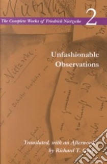 Unfashionable Observations libro in lingua di Gray Richard T. (TRN)