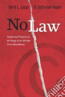 No Law libro in lingua di Lange David L., Powell H. Jefferson