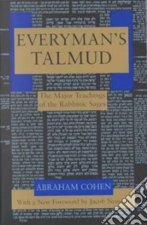 Everyman's Talmud libro in lingua di Cohen Abraham