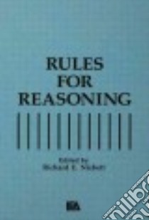 Rules for Reasoning libro in lingua di Nisbett Richard E. (EDT)