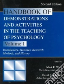 Handbook of Demonstrations and Activities in the Teaching of Psychology libro in lingua di Ware Mark E. (EDT), Johnson David E. (EDT)