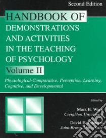 Handbook of Demonstrations and Activities in Teaching of Psychology libro in lingua di Ware Mark E. (EDT), Johnson David E. (EDT)