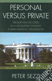 Personal versus Private libro in lingua di Sezzi Peter H.