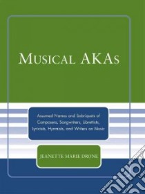 Musical Akas libro in lingua di Drone Jeanette Marie