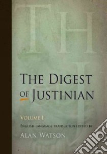 The Digest of Justinian libro in lingua di Watson Alan (EDT)