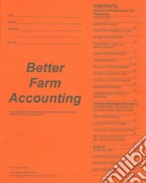 Better Farm Accounting libro in lingua di Edwards William