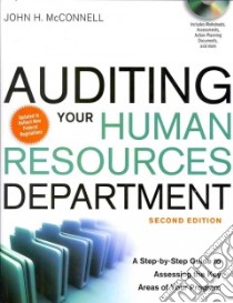 Auditing Your Human Resources Department libro in lingua di McConnell John H.