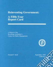 Reinventing Government libro in lingua di Kettl Donald F.