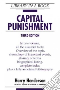 Capital Punishment libro in lingua di Henderson Harry