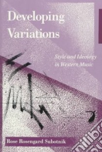 Developing Variations libro in lingua di Subotnik Rose Rosengard