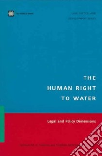 The Human Right to Water libro in lingua di Salman Salman M. A., McInerney-Lankford Siobhan