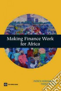 Making Finance Work for Africa libro in lingua di Honohan Patrick, Beck Thorsten