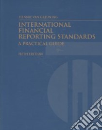 International Financial Reporting Standards libro in lingua di Van Greuning Hennie