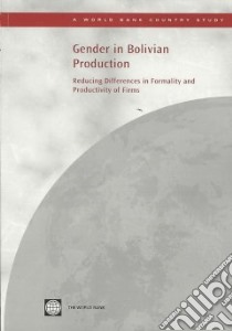Gender in Bolivian Production libro in lingua di World Bank (COR)