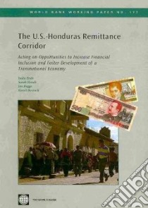 The U.S.-Honduras Remittance Corridor libro in lingua di Endo Isaku, Hirsch Sarah, Rogge Jan, Borowik Kamil