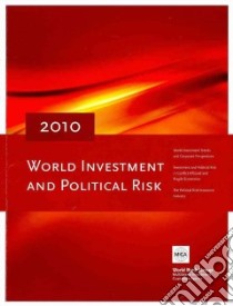 World Investment and Political Risk 2010 libro in lingua di World Bank Group (COR)