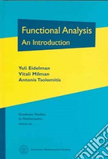 Functional Analysis libro in lingua di Eidelman Yuli, Milman Vitali, Tsolomitis Antonis