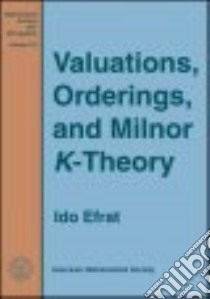 Valuations, Orderings, And Milnor K-Theory libro in lingua di Efrat Ido