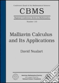 Malliavin Calculus and Its Applications libro in lingua di Nualart David