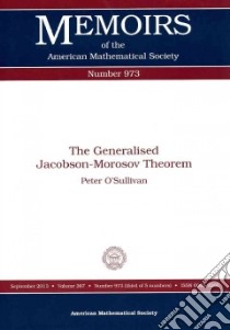 The Generalised Jacobson-Morosov Theorem libro in lingua di O'sullivan Peter