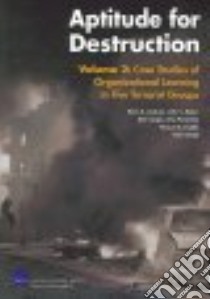 Aptitude for Destruction libro in lingua di Jackson Brian A., Baker John C., Cragin Kim, Parachini John V., Trujillo Horacio R., Chalk Peter