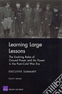 Learning Large Lessons libro in lingua di Johnson David E.