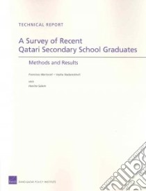 A Survey Of Recent Qatari Secondary School Graduates libro in lingua di Martorell Francisco, Nadareishvili Vazha, Salem Hanine